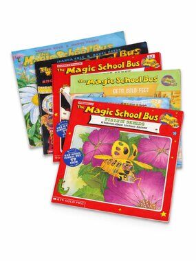 Magic School Bus Book Lot 5 Scholastic Kids Science Books Plants Bees Electricit